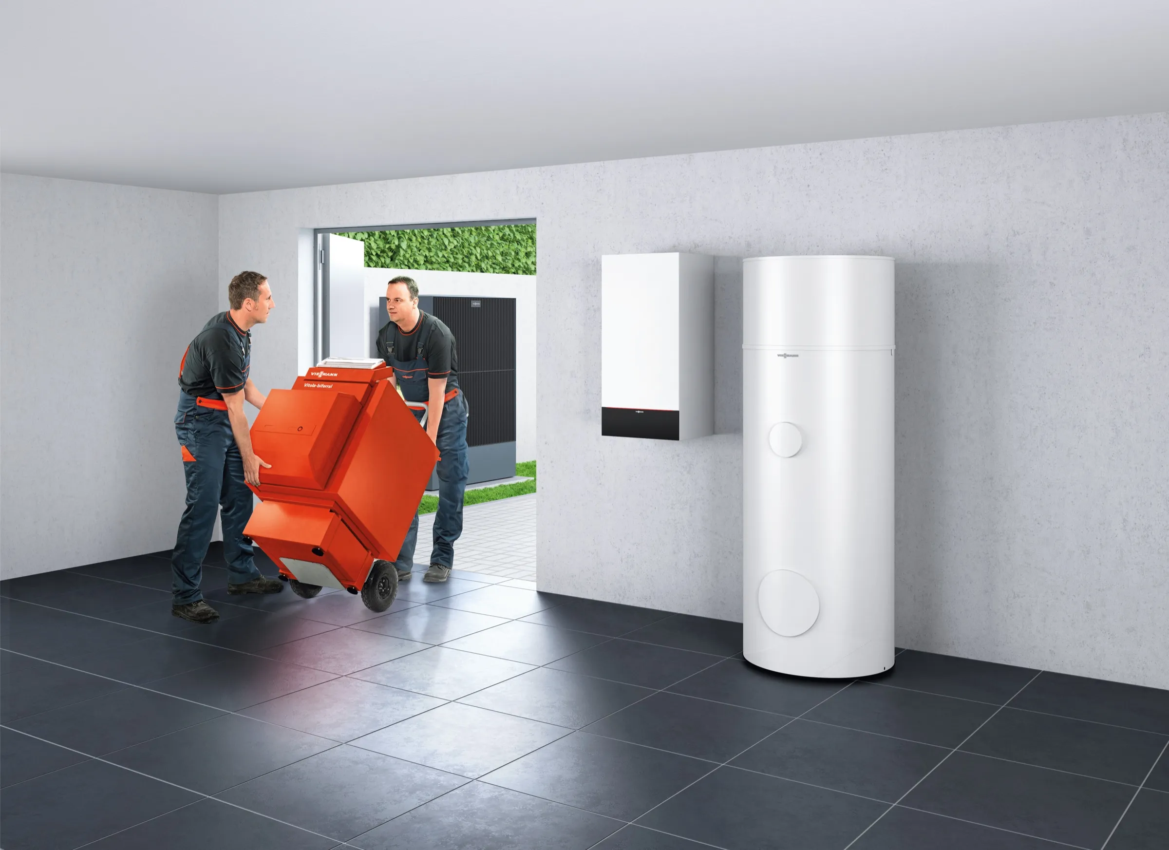 Viessmann Vitocal 250-A mit Vitocell Modular bei der Heizungsmodernisierung