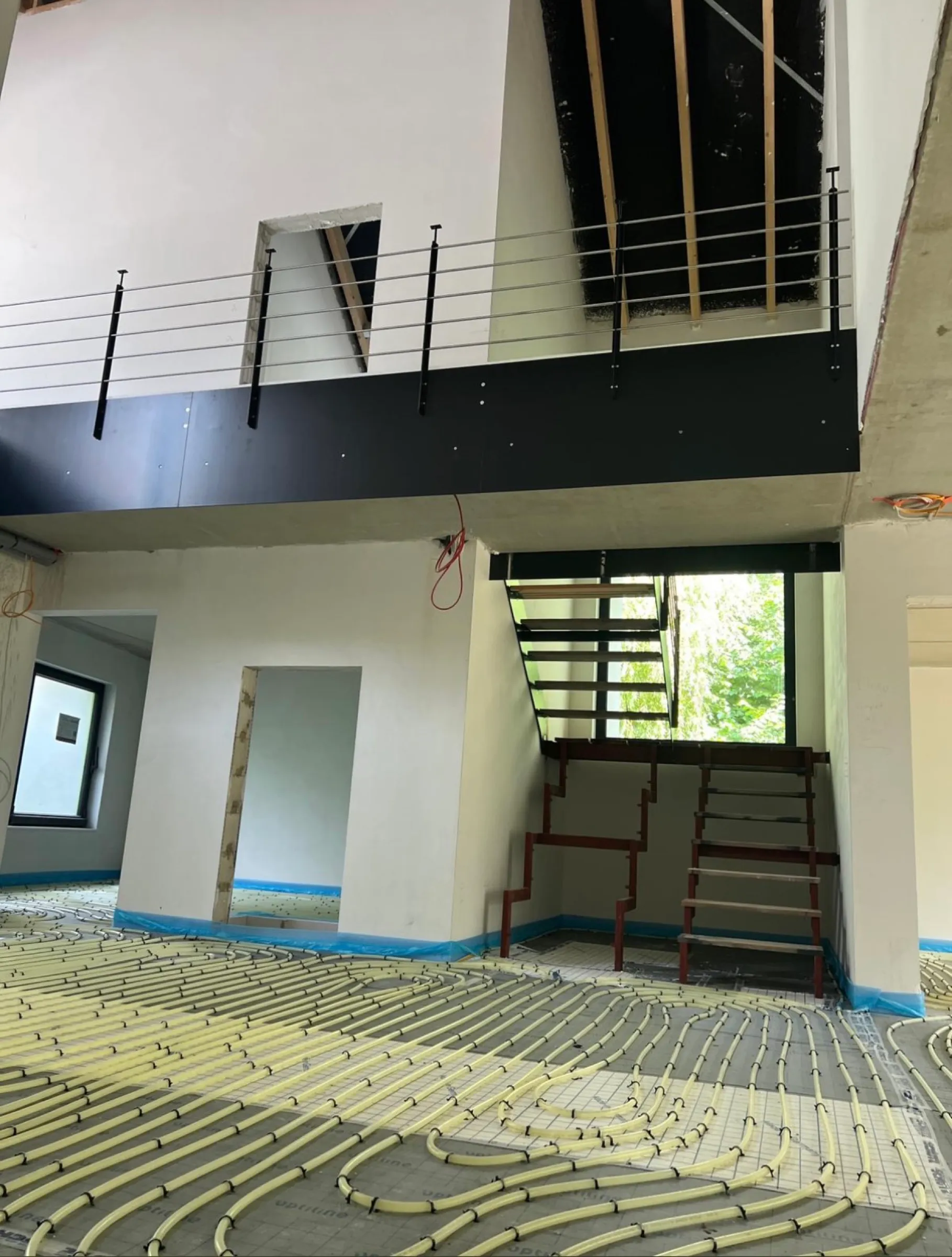 Fußbodenheizung im Neubau