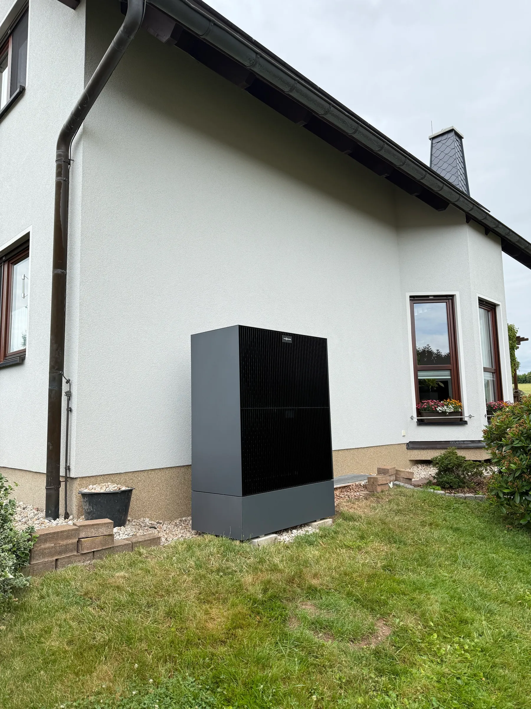 Wärmepumpe am Einfamilienhaus